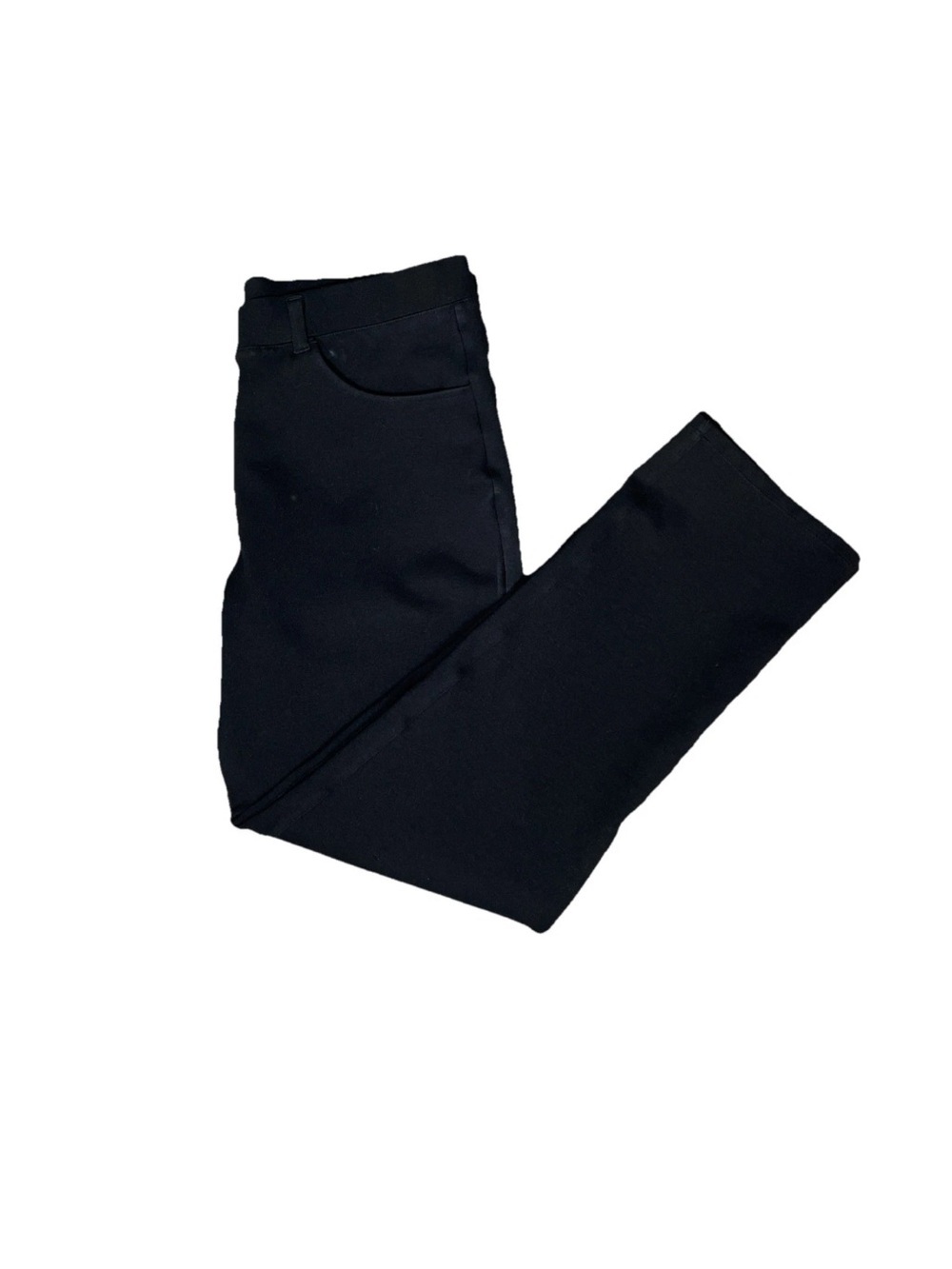 Quince Ultra-Stretch Ponte Straight Leg Pants Minimalist Women's Medium Black